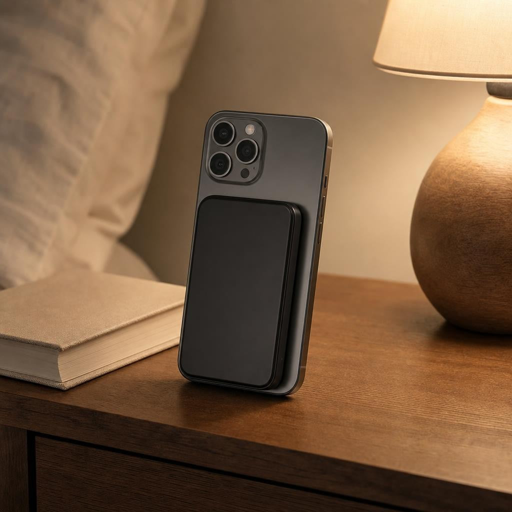 Magnetic Wireless Power Bank 5000mAh — MagSafe-Compatible Portable Charger for iPhone | SnapCharge by Trilya