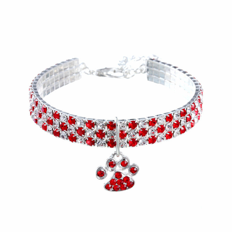 Diamond Pet Collar — Sparkly Rhinestone Necklace for Cats & 