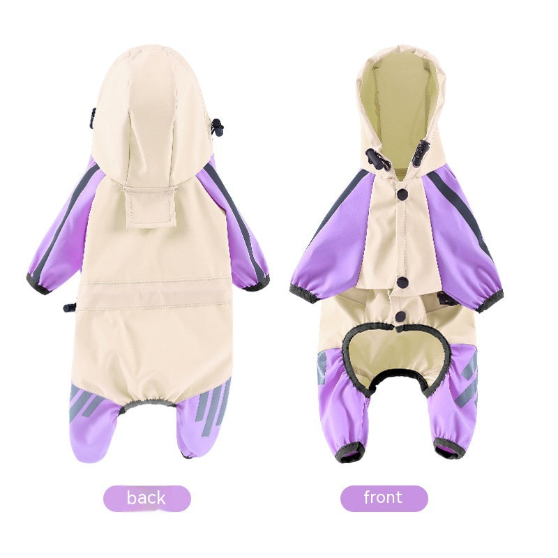Big Dog Raincoat — Reflective Cape-Style Waterproof Coat | T