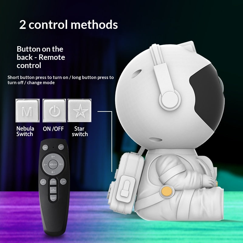 Astronaut galaxy star projector nebula night light