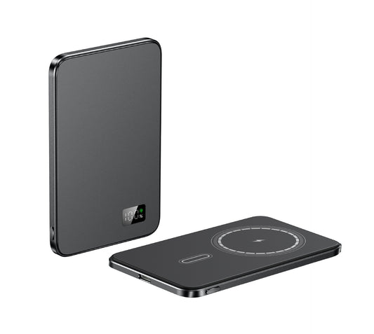TriCharge Go 3-in-1 magnetic power bank, Black — MagSafe phone + Apple Watch charging (interim supplier image)