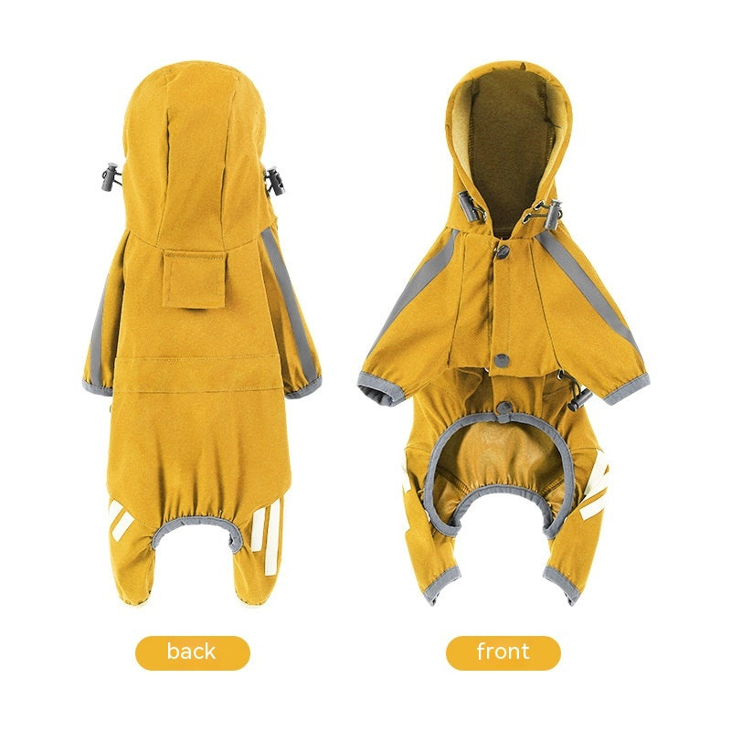 Big Dog Raincoat — Reflective Cape-Style Waterproof Coat | T
