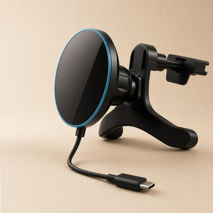 Magnetic Wireless Car Charger Mount 25W — MagSafe-Compatible Phone Holder for iPhone | Trilya